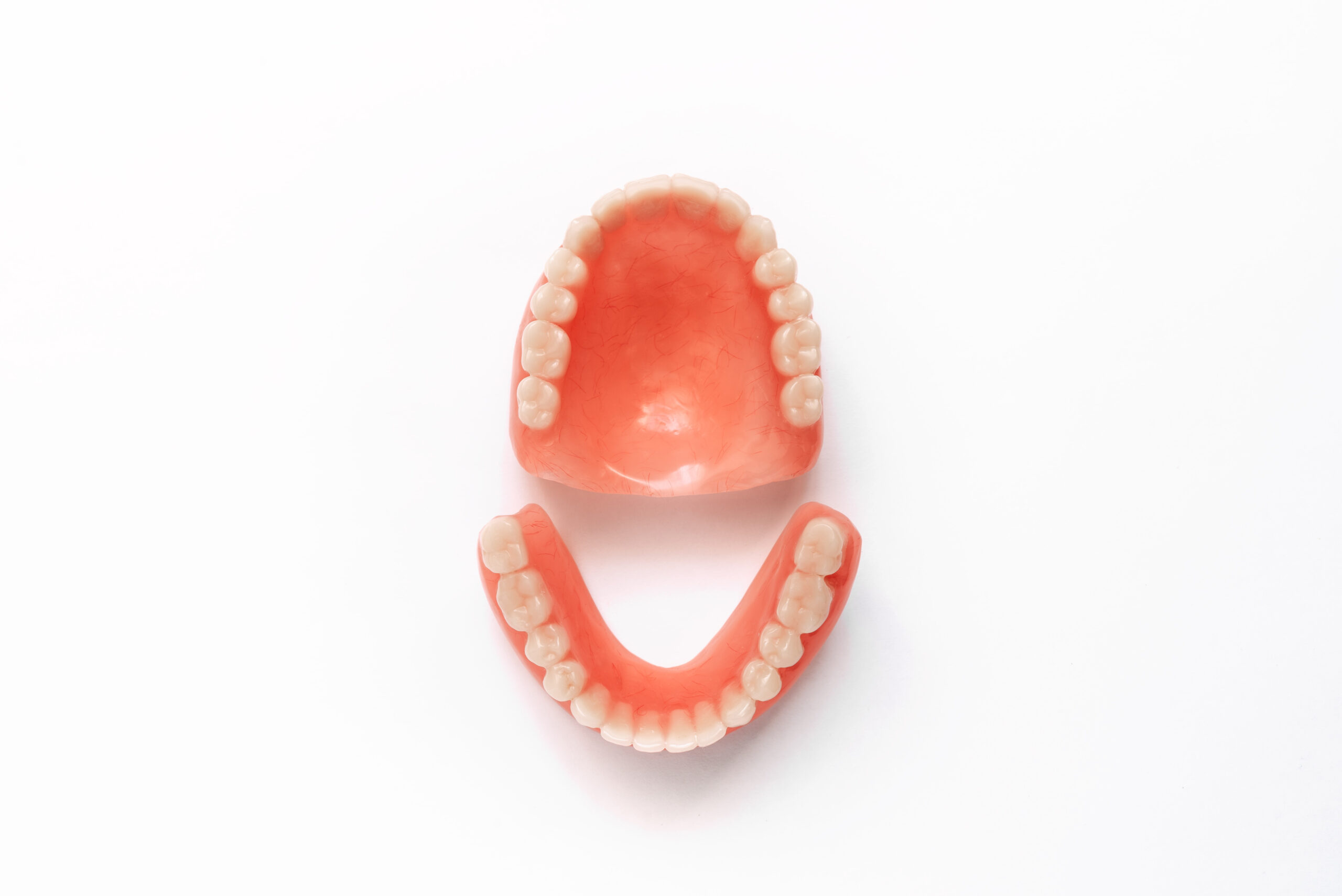 Full,Removable,Plastic,Denture,Of,The,Jaws.,Set,Of,Dentures